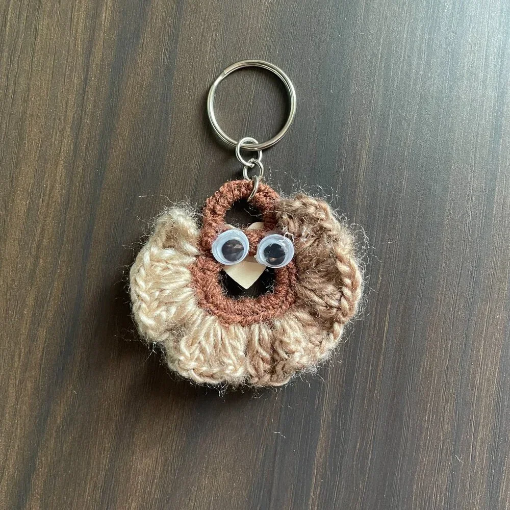 Bundle of 3 Handmade Keychains, Crochet Keychain, Crochet Backpack Charms